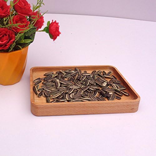 Wuyngg Wooden Tray, Oblong Fruit Tray, Multifunctional Wooden Tray,Solid Color