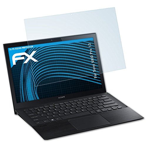 Sony VAIO Pro 13 Schutzfolie - 2 x atFoliX FX-Clear kristallklare Displayschutzfolie