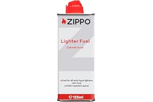 Zippo Gasolina para Mechero 125ml – Combustible Premium – Ideal para encendedores Resistentes al Viento – Limpio y Duradero