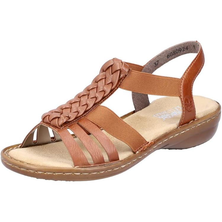 Rieker 62831 damessandalen, zwart, 36 EU : Rieker