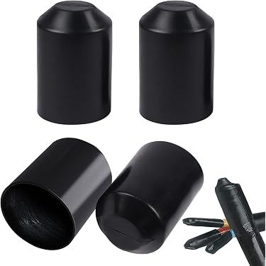 Gaine Thermorétractable 50mm Diamètre 2:1 - Tube Isolation Électrique Noir 1m