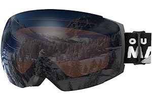 OutdoorMaster Ski Goggles PRO - Frameless, Interchangeable Lens 100% UV400 Protection Snow Goggles for Men & Women