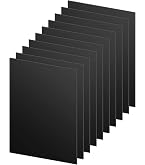 OLYCRAFT 2 fogli di plastica ABS, spessore 3 mm, 21 x 30 cm, pannello nero rigido modellabile, grandi foglio di plastica nera, pannello termoformato su entrambi i lati, pannelli modellabile a caldo