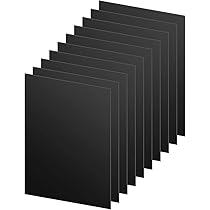 ABS kunststof plaat 1000x490mm kleur zwart in diktes 1mm - Eenzijdige beschermfolie