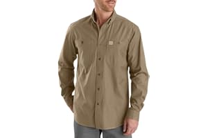Carhartt Herren Rugged Flex Relaxed Fit, Mittelschweres, Langärmliges Canvas-Hemd Shirt