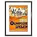 Produktbild 9x7 '' SPORT AD 1916 OLYMPIC AMSTERDAM CHARIOT HORSE FRAMED ART PRINT F97X1077