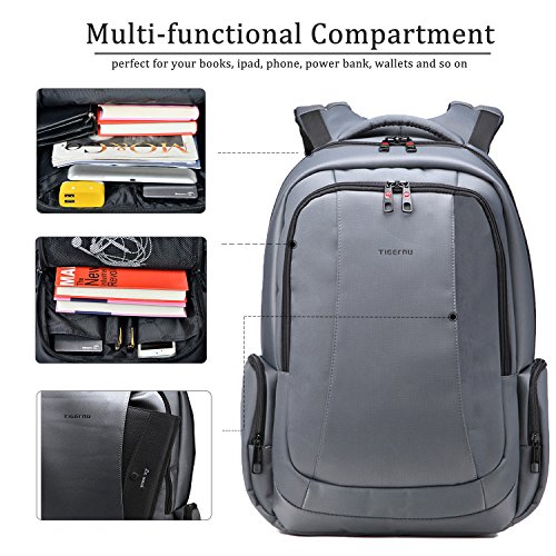 Fubevod Business Laptop Rucksack Herren 15 6 Zoll Notebook Rucksack / Rucksack mit Laptopfach/Laptop Backpack - 2
