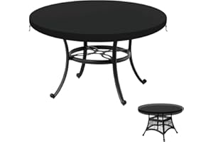 LAMUNI Funda Protectora para Mesa de Jardin, 82x10cm Funda para Tablero de Mesa Impermeable Cubierta de Mesa Exterior, Anti-Viento, Anti-UV Funda Mesa Jardin Redonda Fundas de Mesa Exterior