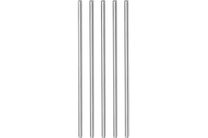 CoCud Redondo Acero Varilla, 3mm Diámetro 100mm Longitud, Alta Velocidad Acero Acción Barra Arte Bricolaje Herramienta - (Aplicaciones: para Taladro Tornos Perforadora Máquina), 5uds