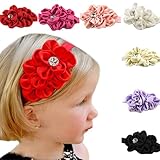 Lovely Baby Girls Headband Chiffon Hair Bow Flower Hairband Piece Hair Accessories