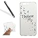 Produktbild Silikon Hülle für Huawei P10 Plus,Cover für Huawei P10 Plus HandyHülle,Leeook Kratzfeste Scratch-Resistant Hülle TPU Case Schutzhülle Silikon Crystal Kirstall Clear Case Durchsichtig Novelty Fliegenvogel Spruch Malerei Muster Transparent Weichem Silikon Schutzhülle Handy Gürtel Tasche Schutzhülle Hülle Case Cover Abdeckung Etui TPU Bumper Schale für Huawei P10 Plus + 1 x Schwarz Eingabestift-Fliegenvogel Spruch
