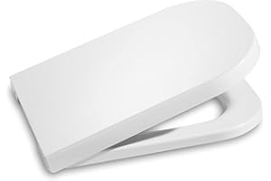 Roca The Gap Supralit kompaktowa pokrywa i deska sedesowa, oryginalna pokrywa WC, idealnie dopasowana, wytrzymała pokrywa sedesowa, zamiennik pokrywy, biały, A80173000B