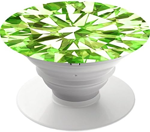 Multi-function Mobile Phone Holder.Expanding Stand and Grip Mount for Smart cell phone and tablet-gorgeous gem peridot