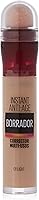 Maybelline Corrector de Ojeras, Bolsas e Imperfecciones Borrador Ojos Tono 01 Light pieles claras, 6.8 ml
