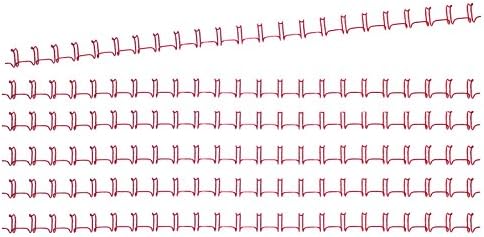 Coloured Ring Binding Spines Wire Binding Combs, Metal, approx. 170 pages A4 22.2 mm Diameter, Pack of 50, Red, 23