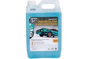 Cleaning Superstore Cleany Genie Powerful Fragrance Liquid Glow Car Wash Concentrate Shampoo Gel, Citrus, 5 Liters, M23, Pack of 1