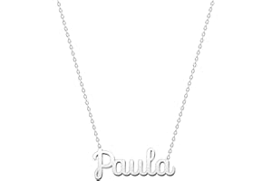 cotigo Collar Nombre Acero-Incluye Tarjeta con Significado Hermoso-Colgante Nombre Plateado o Dorado-Regalos Personalizados para Mujer-Cumpleaño-Navidad-Día de madre-San valentín
