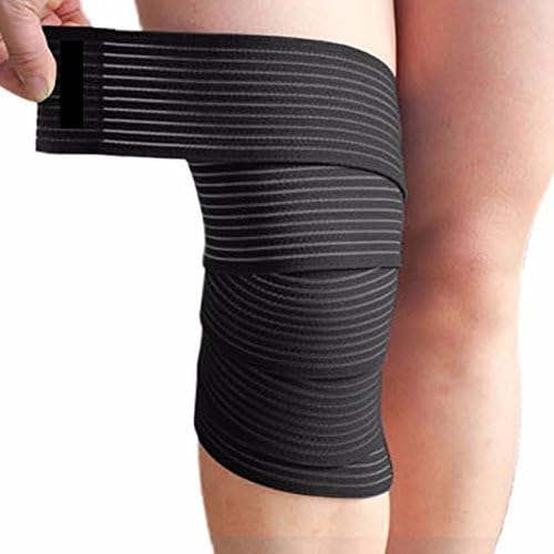 Sportsz Knee Ankle Elbow Arm Wrist Support Band, 70” Heavy Duty Compression Strap, Sport Bandage For Joint Support, Promotes Comfort And Injury Prevention, Ideal For Athletes &amp; Gym Rats, Black