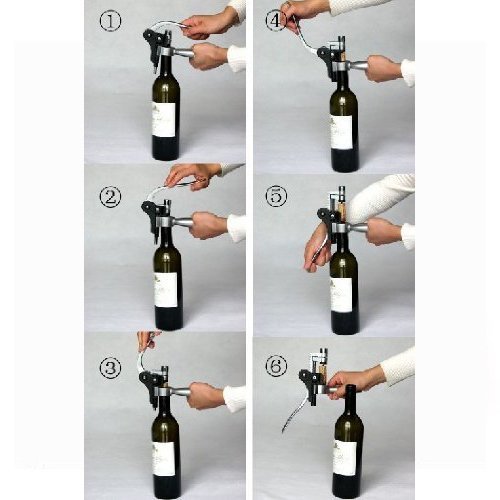 Itian Weinöffner, Metall Kaninchen Korkenzieher Wein Flaschenöffner Set Korkenzieher Mit Kapselschneider Und Ersatzspirale - 7