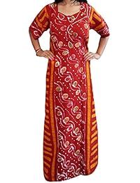 Indiatrendzs Cotton Nightwear Nighty / Night gown For Women's Free Size