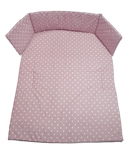Cuddles Collection Cot Bed Set (Pink Polka Dot)