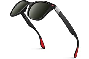 LINVO Occhiali da Sole da Uomo Donna Polarizzati Classici Moda Rettangolari TR90 100% Protezione UV400 per Guidare la Pesca