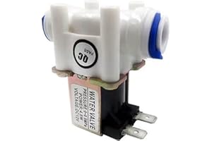 GREDIA 3/8" DC 12V Solenoid Valve N/C Normally Closed Water Inlet Flow Switch