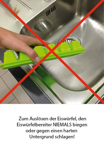 Kigima Eiswürfelbereiter mit Deckel 4er Pack - 4