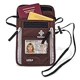 Pochette à bandoulière avec protection RFID pour hommes et femmes | Sac plat et 