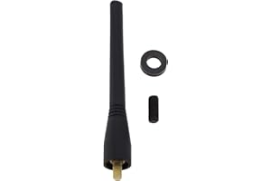 ‎EMAGTECH eMagTech 10,5 cm Auto-Kurzstabantenne Gummi-Antennenmastadapter Kompatibel mit Smart Fortwo 451 450 mit M5 M6 Schrauben Und Unterlegscheiben Schwarz