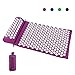 Produktbild Todeco - Akupressurmatte und Kissen-Set, Entspannungsmatte - Standard/Zertifizierung: ROHS - Material: Baumwollgewebe - Lila, mit Tasche und Kissen