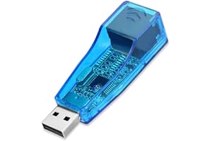 CONSOLA GAMES OcioDual USB 2.0 zu LAN RJ45 Ethernet Adapter Blau 10/100Mbps Netzwerkadapter Netzwerkkarten Kartenadapter Netzwerkkartenadapter