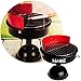 Produktbild 3 Stück _ große Aschenbecher - " BBQ Grill " - inkl. Name - für Draußen & Drinnen - aus Metall / Chrom - Barbecue Garten Party - Windascher Windaschenbecher / Ascher - wasserdicht / Sturmaschenbecher - Edelstahl - Außen - Rauchen Zigaretten Raucher / Raucherin - Outdooraschenbecher - modern retro Design - Kohlegrill Grillparty - Rund Kugelgrill - Holzkohlegrill - Barbecuegrill - Metallaschenbecher