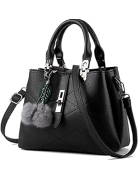 Damentasche Clutch Schultertaschen Shopper Handtasche Ledertasche Hobo Taschen mit Anhänger
