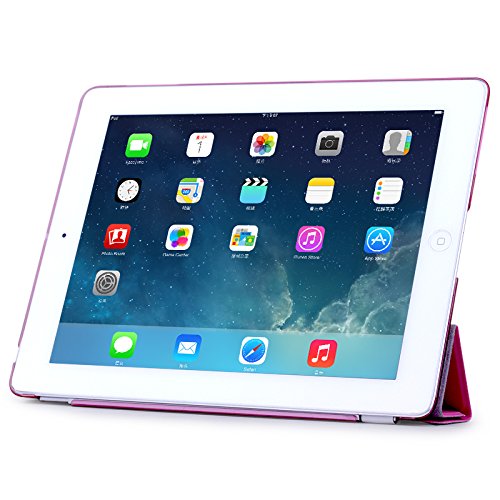 Apple Ipad Ultra Slim Auto Sleep Wake UP Standfunktion Hülle Tasche Case Schutzhülle Lederhülle Etui Skin Smartcover Zubehör Schale (Apple Ipad 9.7″ 2017, Schwarz) - 5