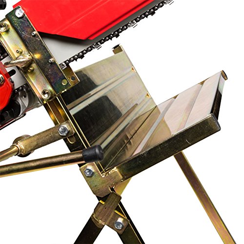 Sägebock Benzin Elektro Kettensäge Kettensägebock Sägehilfe Säge-Bock mit Halterung für Kettensäge statt Wippsäge - 3