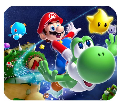 Preisvergleich Produktbild Super Mario Galaxy Mousepad, personalisiert, rechteckig