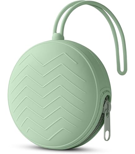 Difrax LOVI Portaciuccio In Silicone Verde Chiaro - Per 2 Ciucci, Lavabile In Lavastoviglie - 2