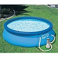 VWretails Inflatable Easy Set Swimming Pool (28122_10ft) with 330 Gph Clear Cartridge Filter Pump