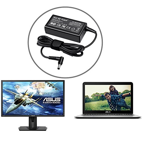 65W 19V 3,42A Laptop Netzteil Ladegerät AC Adapter Ladekabel für Asus Transformer Book Flip TP500 TP500L TP500LA TP550LA; X75A X44H X44L X53E X53U X54C X54H X55A X55C U46E U47A U50A U52F U56E U57A S46CA S56CA X550L X550LN X552LAV X555DA X555LA X751LAV X550LA X550LB X550LNV X551 X551C X551CA X551M X551MA X551MAV X751MA F555LA F555UA; A52F A53E A53S A54C A55A A55VD K50I K50IJ K52F K53E K53U K55 K55A K55N K60I; ASUS X5D X5DC X5DIJ X50IJ X5DIN, Stecker 5,5*2,5mm (EU-Kabel enthalten) - 5