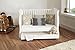 3 In One White Sleigh Cot With Drawer And Foam Mattress