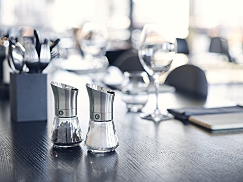 CrushGrind KALA Gewürzmühle/Pfeffermühle/Salzmühle, verstellbares Keramikmahlwerk, 12.6cm, Edelstahl - 4