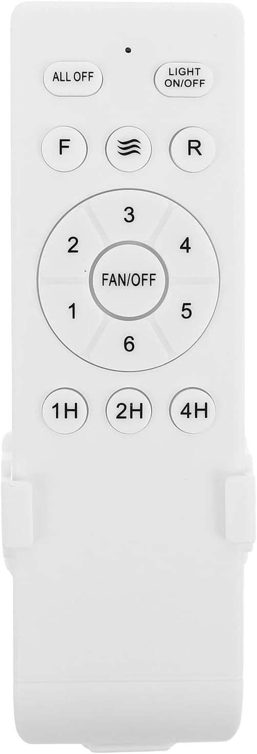 OSALADI Kit de Control Remoto Universal para Ventilador de Techo, con Temporizador de 1/2/4 Horas Y 6 Velocidades, Compatible con Techos de Repuesto para Dormitorio Y Sala de Estar.