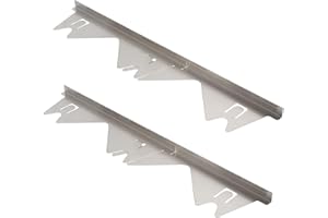 Yallmie 2Pcs Stove Counter Gap Cover, Stove Gap Filler Stainless Steel Oven Gap Filler Strip, Stove Gap Covers 13.8-27.6Inch Retractable Cooker Gap Cover, Cooker Gap Filler Easy to Clean (Silvery)