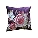 Home Decorative Throw Pillow / Cushion Pillow Covers Printed Peony 18" x 18" (45CM X 45CM) (Purple)