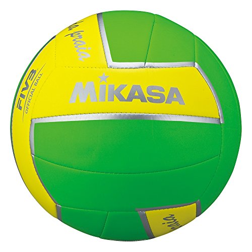 Preisvergleich Produktbild Beachvolleyball Mikasa RAINHA DA PRAIA, grün / gelb / silber