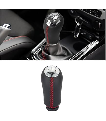 Pomello Cambio Auto In Alluminio Con 4 Adattatori - Manopola Cambio Manuale 5 Marce, Design Ergonomico Antiscivolo - Foto 3