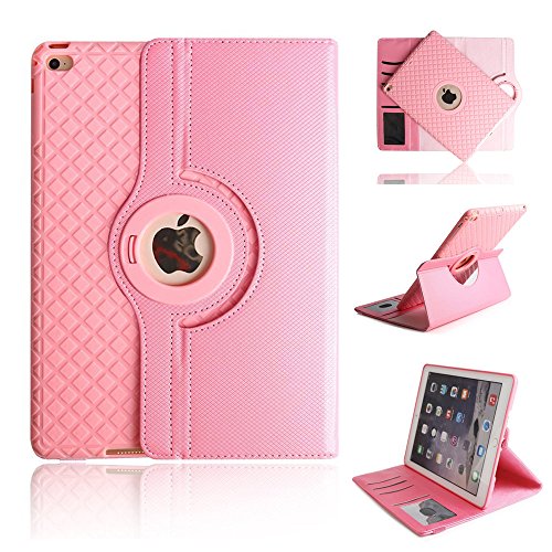 elecfan® 360 Grad rotierende Schutzhülle mit Standfunktion Auto aufwachen / Schlaf Funktion und Einstellbarem Blickwinkel Funktion Schutzhülle für iPad