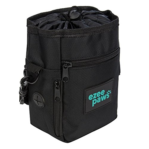 Ezee-Paws-Dog-Treat-Walking-Bag-with-300-Poo-Sacks-on-Rolls-Holder-with-Dispenser-Bundle