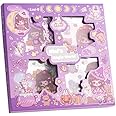 SAMVARDHAN World Theme Kawaii Self Adhesive Floor Stickers -100 Sheets PVC Cute Washi Sticker for Project, Japanese Style Girls Sticker Set, Scrapbooking, DIY Arts Crafts (Nini's Purple)